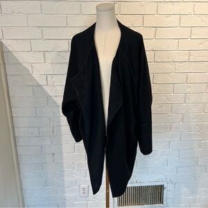 Athleta Black Cozy Karma Wrap Cocoon Cardigan womens L